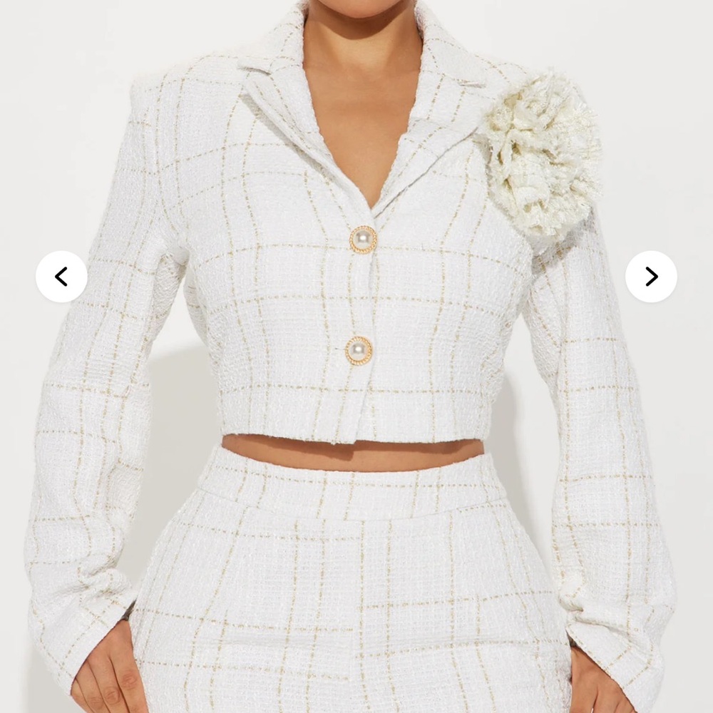 New With Tags Fashion NovaTweed Suit Jacket Only- Size XS